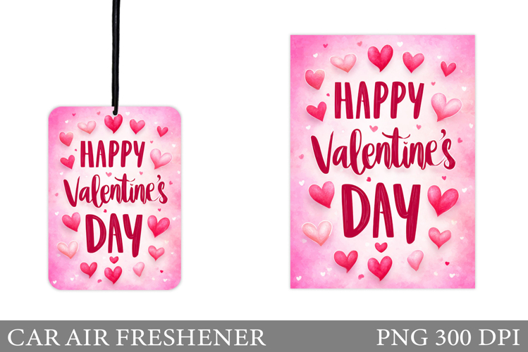 Valentines Day Car Air Freshener. Heart Car Air Freshener