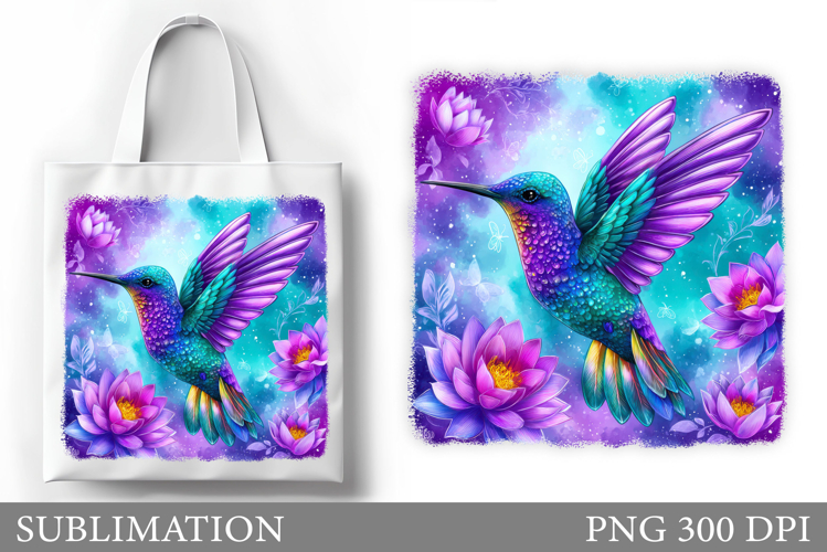 Hummingbird Tote Bag Sublimation. Hummingbird Sublimation