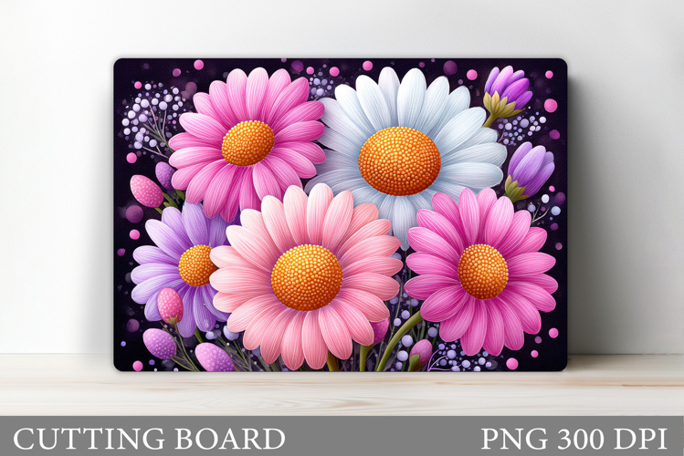 Flowers Cutting Board. Floral Cutting Board Sublimation