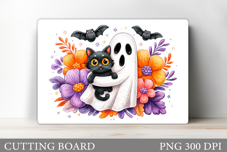 Halloween Ghost Cutting Board. Halloween Cutting Board