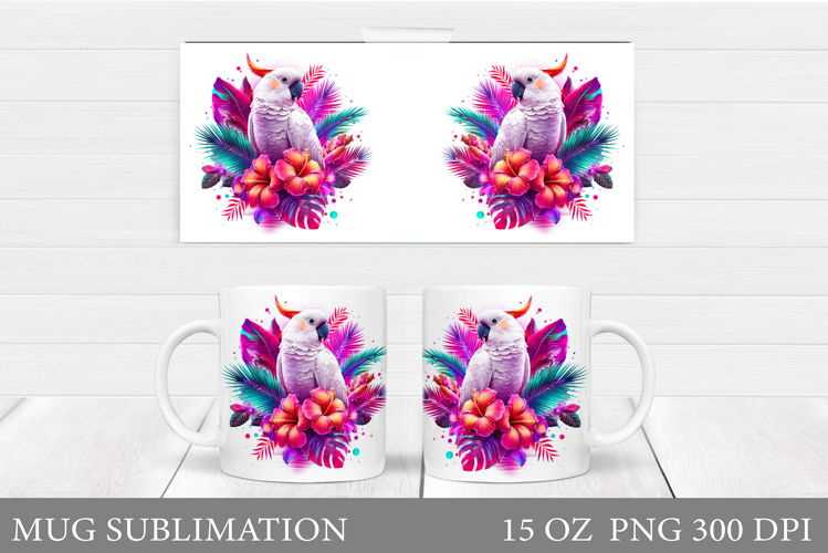 Parrot Mug Design. Parrot Sublimation