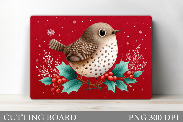 Christmas Bird Cutting Board. Christmas Cutting Board Design