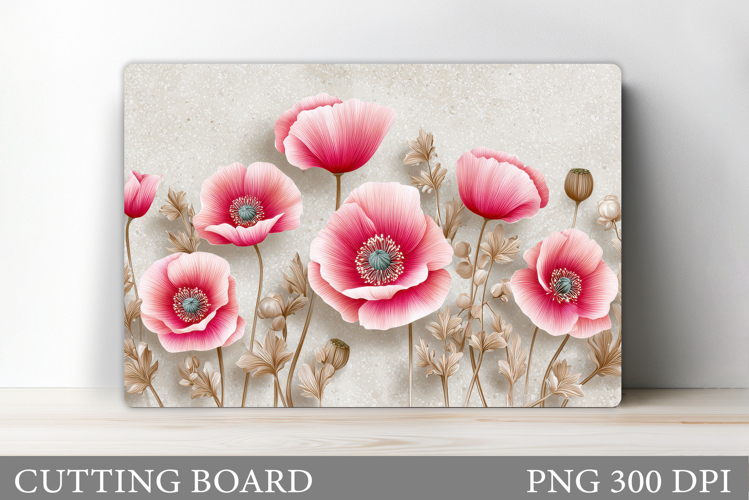 Flowers Cutting Board. Floral Cutting Board Sublimation