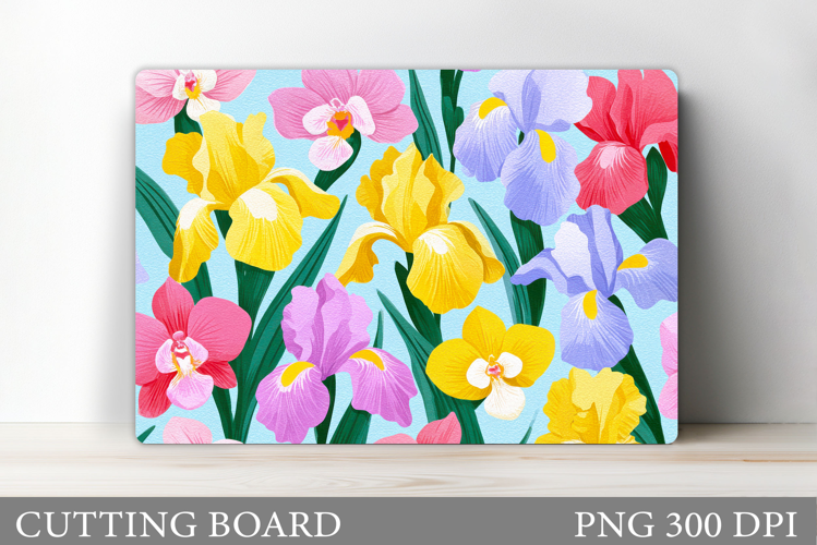Floral Cutting Board Design. Flowers Cutting Board