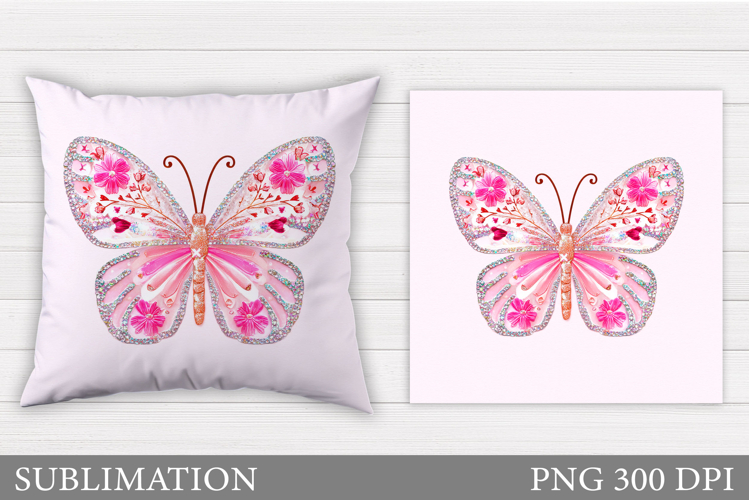 Butterfly Pillow Design. Butterfly Sublimation
