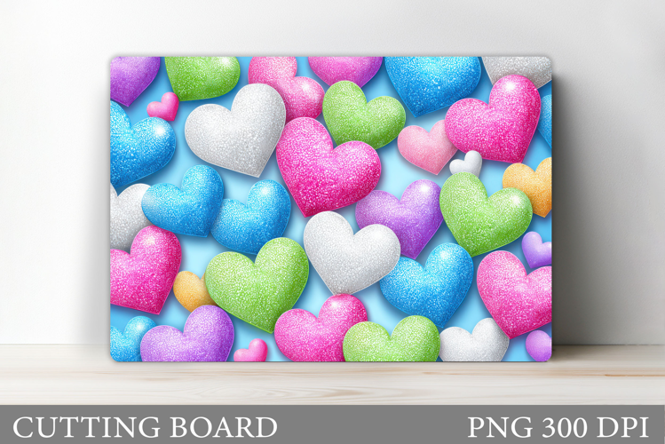 Hearts Cutting Board Design. Hearts Kitchen Cutting Board