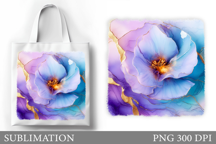 Flowers Tote Bag Sublimation. Flowers Sublimation