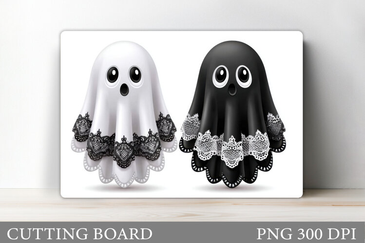 Halloween Ghost Cutting Board. Halloween Cutting Board example image 1