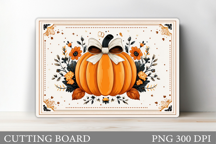 Fall Pumpkin Cutting Board. Fall Kitchen Cutting Board