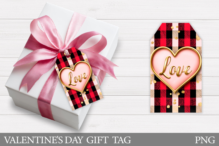 Love Gift Tag Printable. Valentines Gift Tag Design