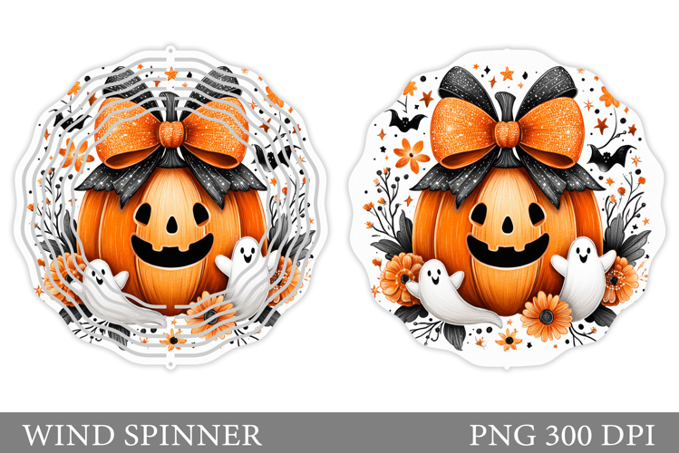 Halloween Pumpkin Wind Spinner. Halloween Wind Spinner