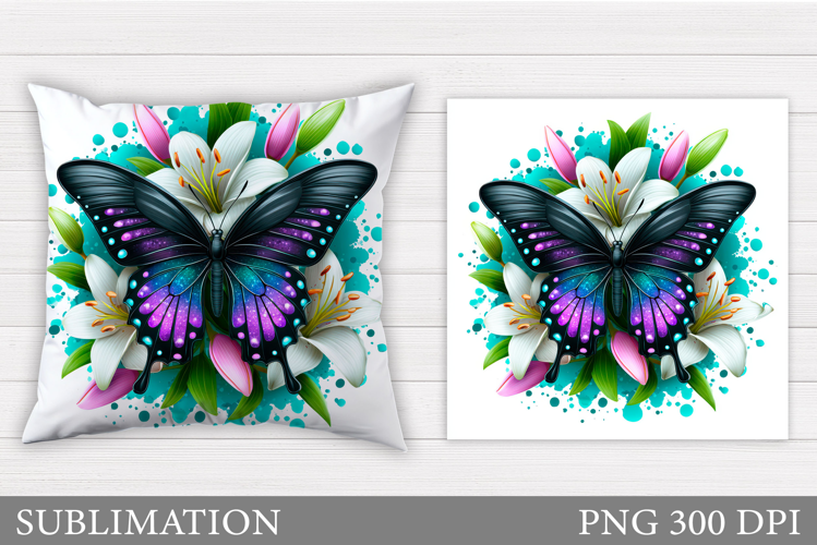 Butterfly Pillow Design. Butterfly Sublimation