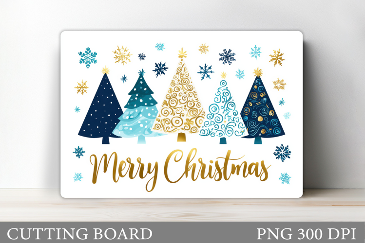 Christmas Tree Cutting Board Design. Kitchen Cutting Board