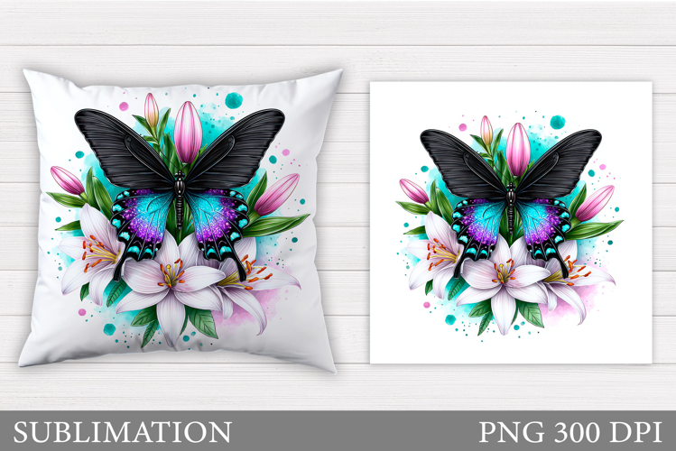 Butterfly Pillow Design. Butterfly Sublimation