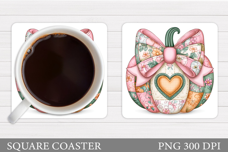 Pumpkin Coaster Design. Pumpkin Sublimation