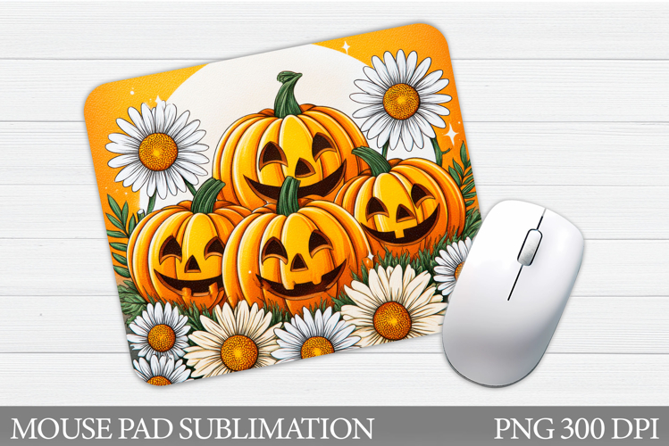 Halloween Pumpkin Mouse Pad. Halloween Mouse Pad Design
