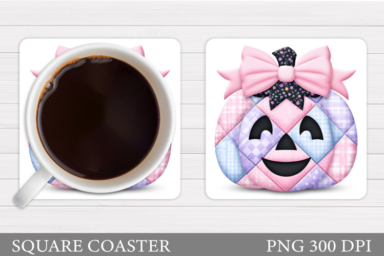 Halloween Pumpkin Coaster. Halloween Coaster Sublimation
