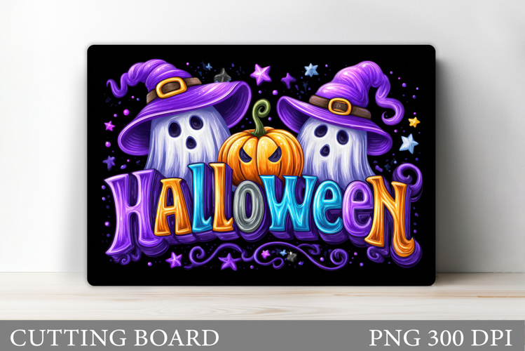 Halloween Cutting Board. Ghost Cutting Board Design example image 1