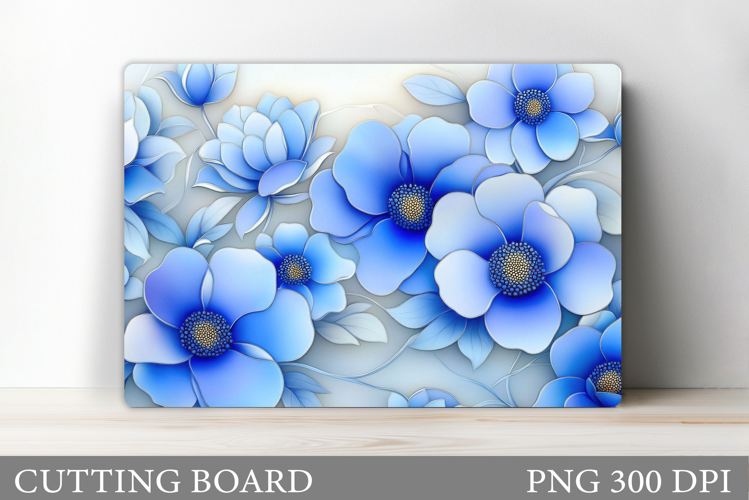 Floral Cutting Board Design. Flowers Cutting Board