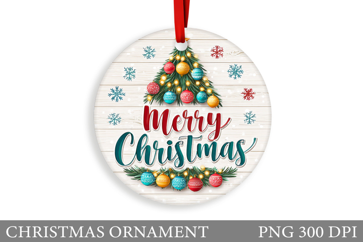 Christmas Ornament Sublimation. Winter Christmas Ornament