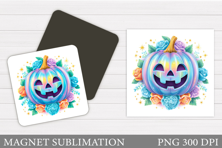 Halloween Pumpkin Magnet. Halloween Magnet Sublimation