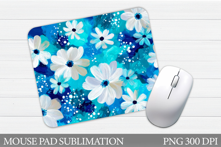 Floral Mouse Pad Sublimation. Flowers Mouse Pad Design