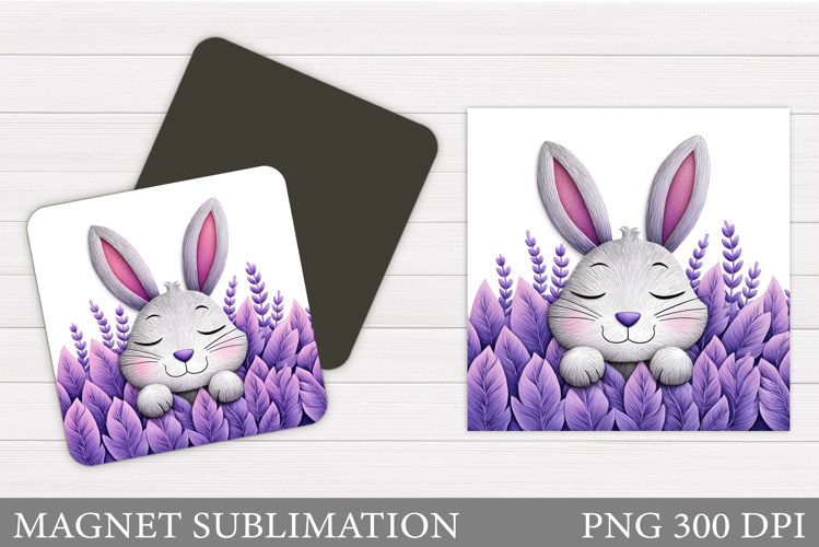 Cute Bunny Magnet Design. Cute Bunny Sublimation