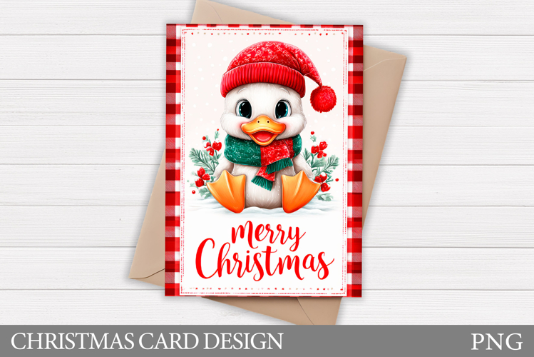 Goose Christmas Card Printable. Christmas Card Design
