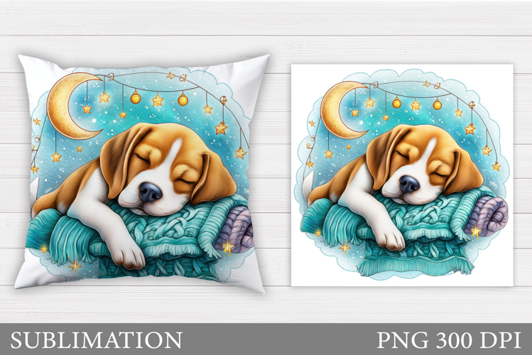 Cute Dog Pillow Design. Cute Dog Sublimation