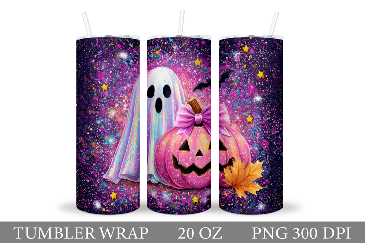 Ghost Tumbler Sublimation. Halloween Tumbler Design