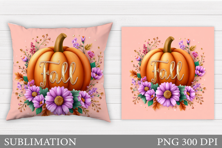 Pumpkin Pillow Design. Pumpkin Sublimation