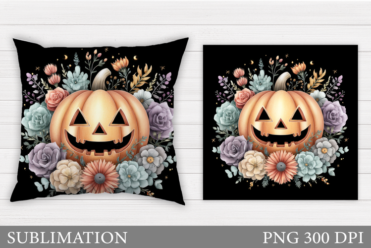 Halloween Pumpkin Pillow. Halloween Pillow Sublimation