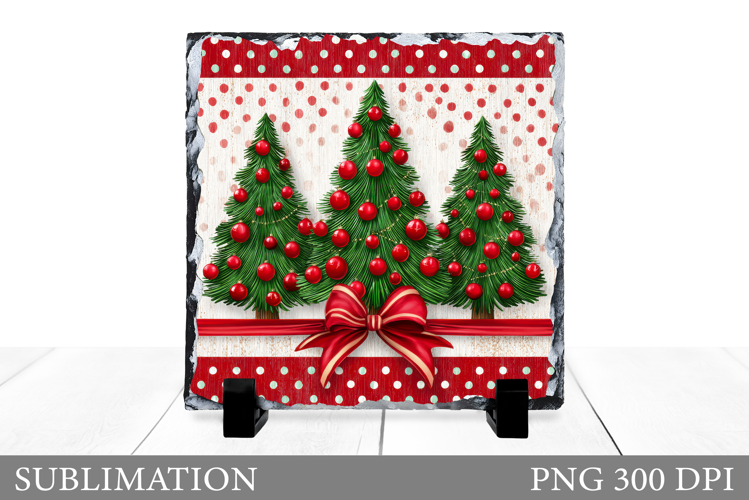 Christmas Tree Sublimation. Christmas Tree Slate Design