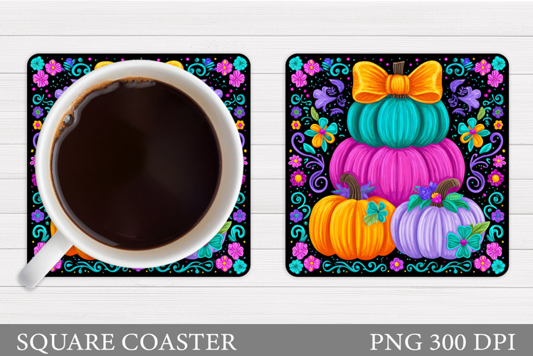 Pumpkin Coaster Design. Pumpkin Sublimation