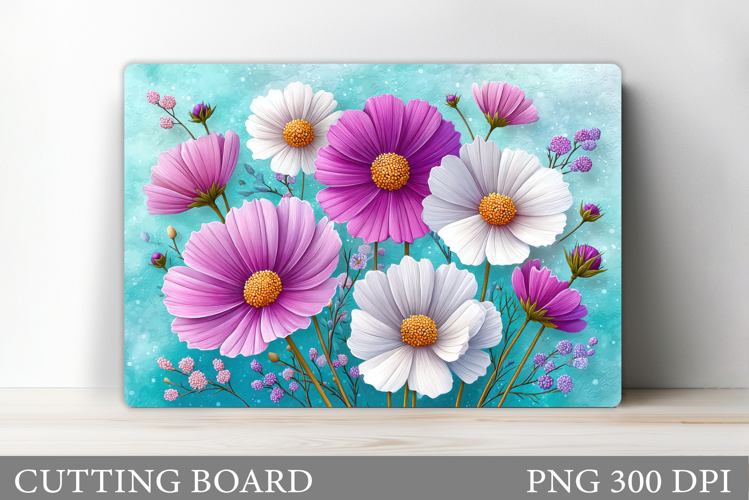 Floral Cutting Board Design. Flowers Cutting Board