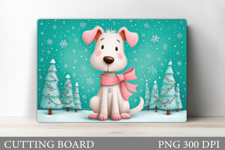 Christmas Dog Cutting Board. Christmas Cutting Board Design