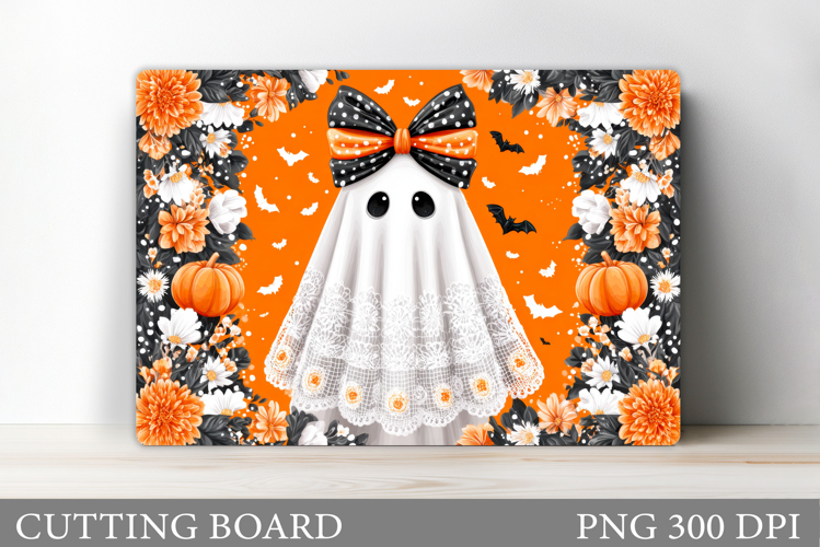 Halloween Ghost Cutting Board. Halloween Cutting Board