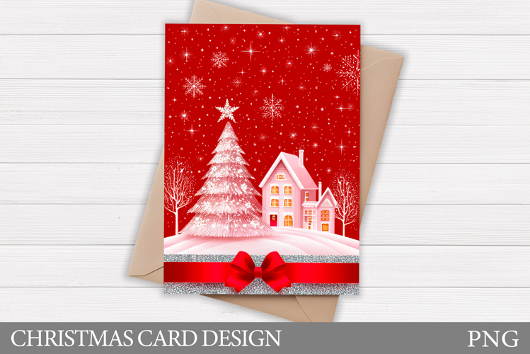 Christmas Tree Card Design. Christmas Card Printable