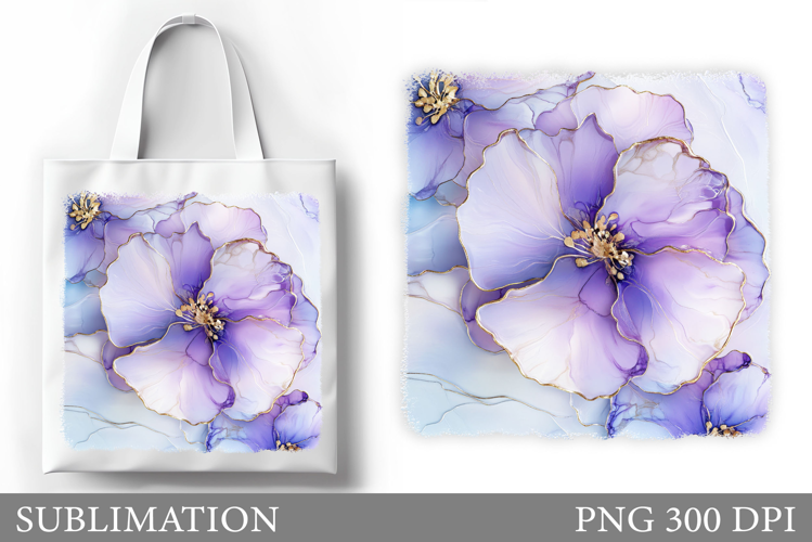 Flowers Tote Bag Design. Floral Tote Bag Sublimation