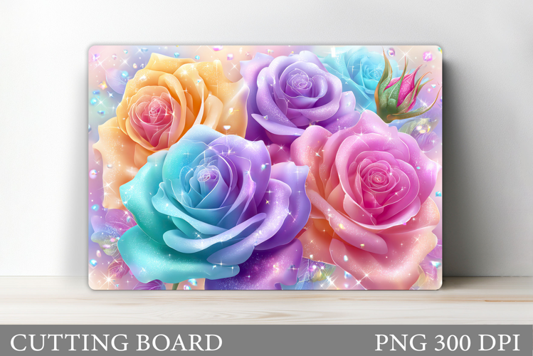 Roses Cutting Board. Flowers Cutting Board Sublimation