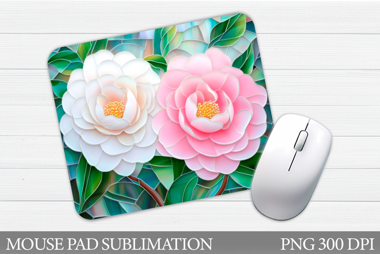Floral Mouse Pad Sublimation. Flowers Mouse Pad Design