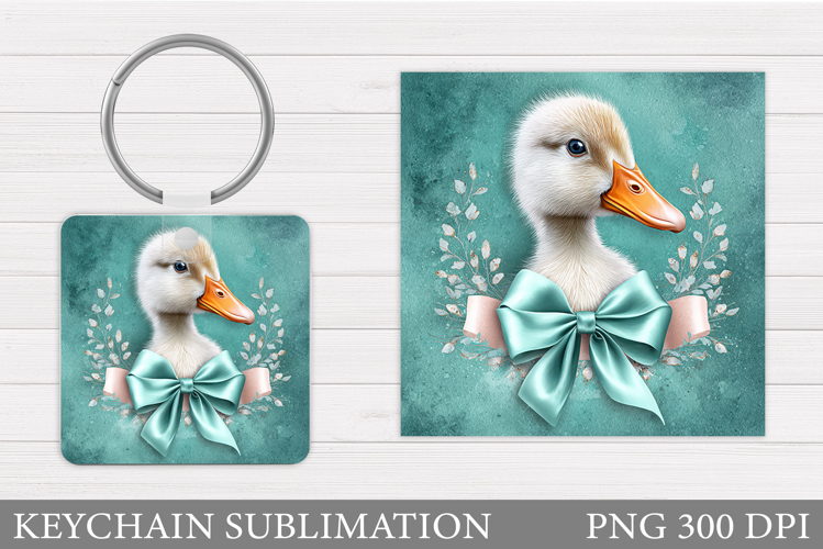 Cute Goose Keychain Design. Cute Goose Sublimation