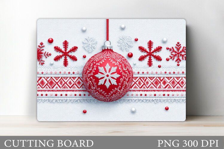 Christmas Cutting Board Design. Christmas Sublimation example image 1