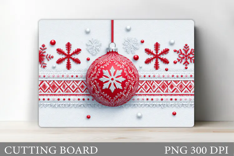 Christmas Cutting Board Design. Christmas Sublimation