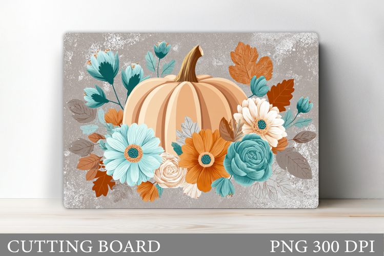 Fall Pumpkin Cutting Board Design. Fall Pumpkin Sublimation