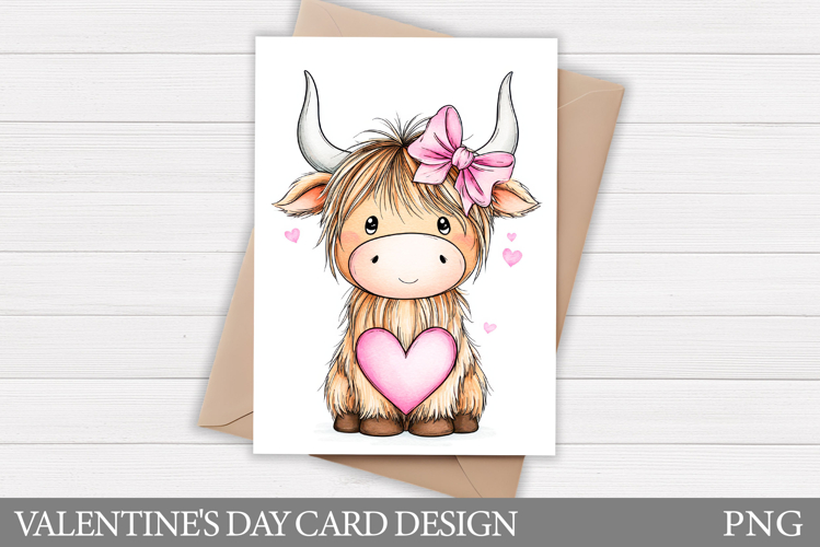Valentines Cow Card Printable. Valentines Card Design