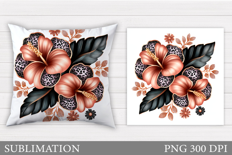 Flowers Pillow Design. Floral Pillow Sublimation