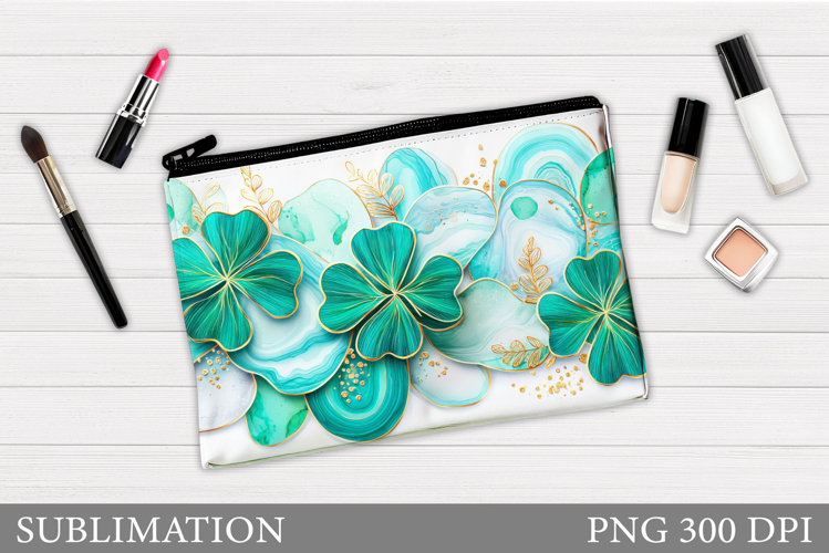 Clover Makeup Bag Design. Clover Cosmetics Bag Sublimation