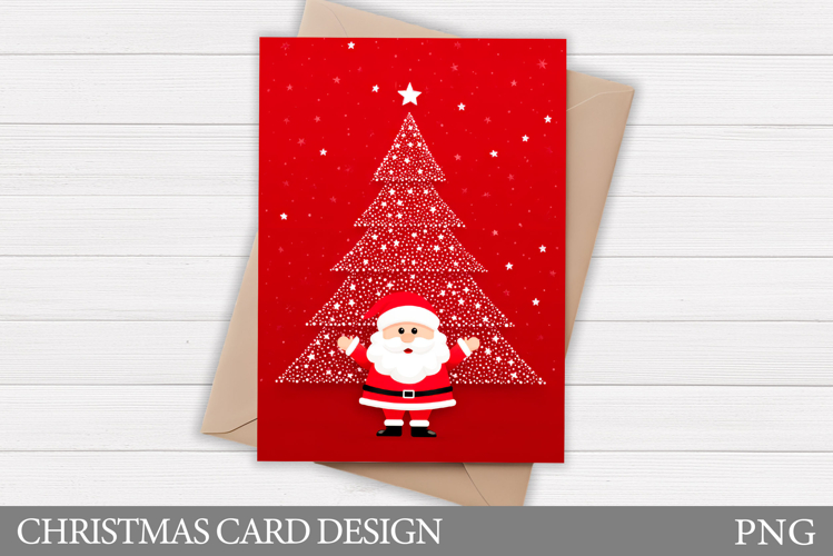 Santa Claus Card Printable. Christmas Card Design