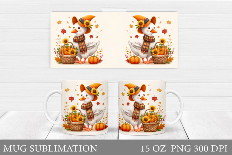 Halloween Goose Mug Design. Halloween Mug Sublimation